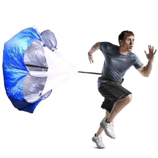 Strength Training Fitness Umbrella Speed Drills Wind Air Resistance Strength Training Parachute Umbrella (Blue) - Image 3