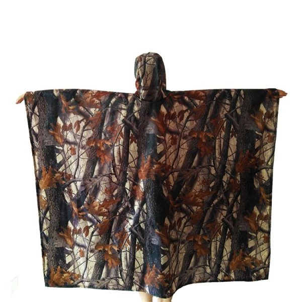 3 In 1 Outdoor Portable Multifunctional Camouflage Backpack Raincoat - Image 2