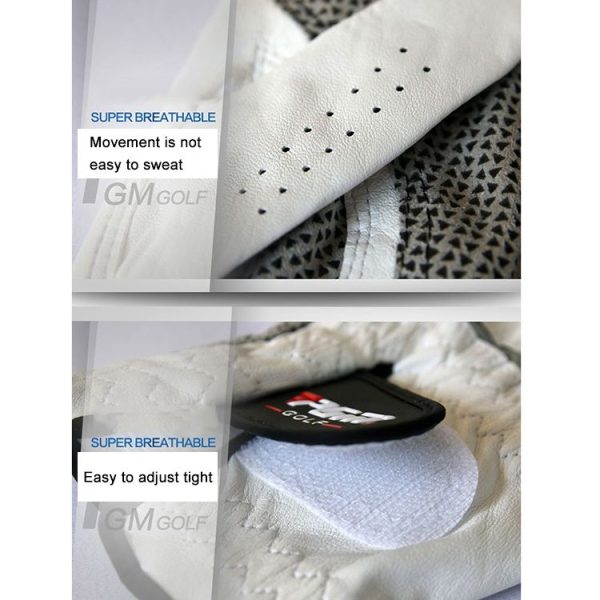 PGM Right Hand Sheepskin Anti-slip Particle Golf Men Gloves, Size: 23# - Image 11