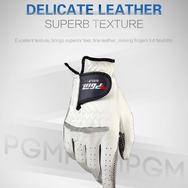 PGM Right Hand Sheepskin Anti-slip Particle Golf Men Gloves, Size: 23# - Image 5