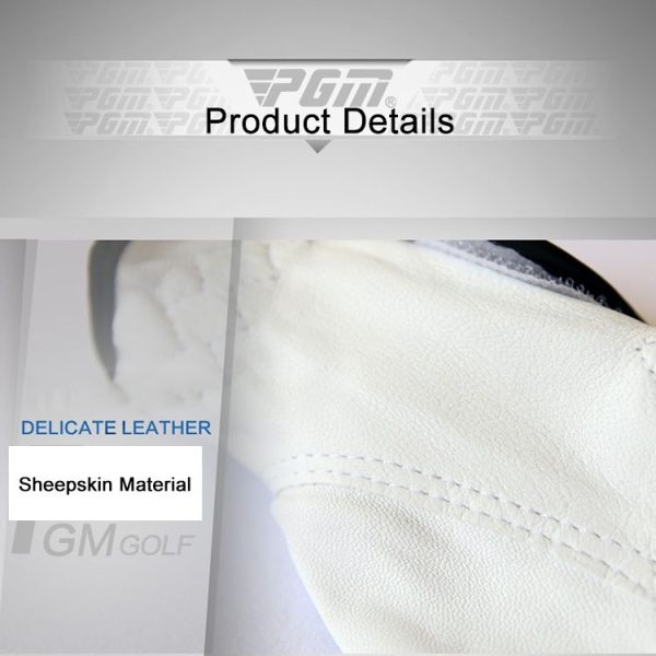 PGM Right Hand Sheepskin Anti-slip Particle Golf Men Gloves, Size: 23# - Image 9