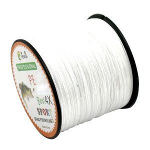 HENGJIA 2.5# 0.26mm 30LB 13.6kg Tension 500m Extra Strong 4 Shares Braid PE Fishing Line Kite Line (White)