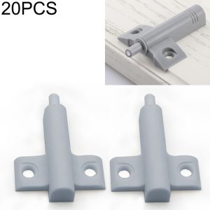 20 PCS Aircraft Shape Back Buffer Cabinet Door Anticollision Damper Shock Absorber (Grey)