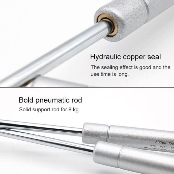 Rubber Head Cabinet Gas Holder Hydraulic Rod Buffer Telescopic Strut, 10 inch 80N (8kg) - Image 6