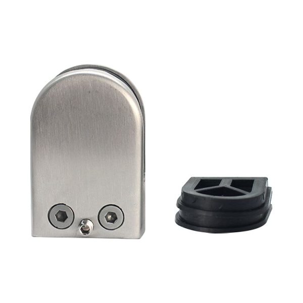 5-8mm Concave Curved Bottom Matte Polished 304 Stainless Steel Fixed Clip Railing Glass Wood Layer Board Clamp Bracket - Image 2