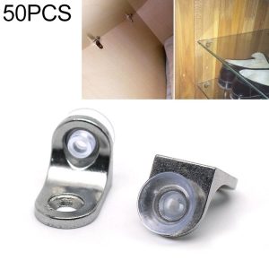 50 PCS Round Thickened Zinc Alloy Bright Layer Sucker Plate Bracket, B, Weight: 5.8g