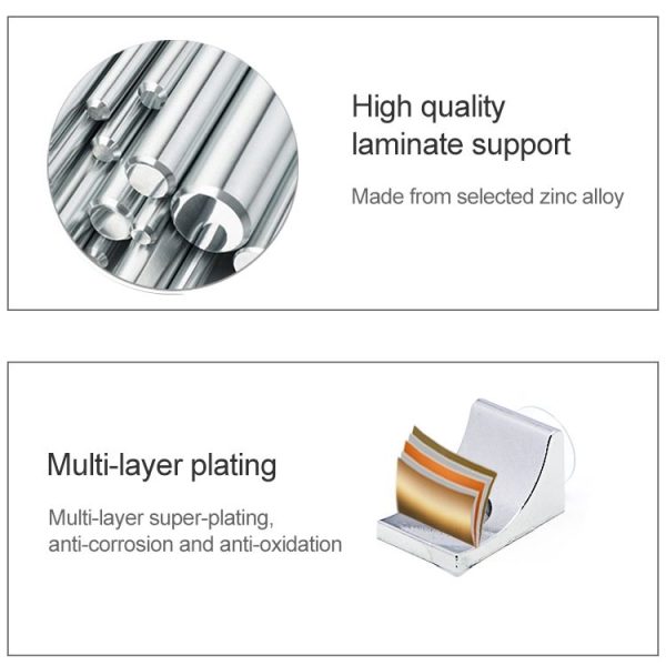 60 PCS Round Thickened Zinc Alloy Bright Layer Sucker Plate Bracket, C, Weight: 4.8g - Image 4