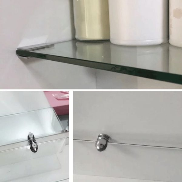Zinc Alloy Bright Fixed Bracket Connection 10mm Rectangular Glass Fixing Clamp - Image 5