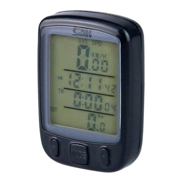 SUNDING 563A Bike Bicycle Waterproof Wired LCD Screen Luminous Mileage Speedometer Odometer, Chinese Version (Black) - Image 2