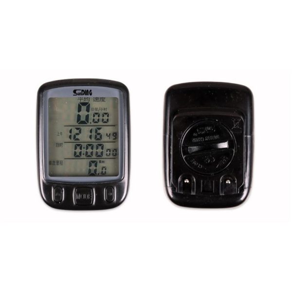SUNDING 563A Bike Bicycle Waterproof Wired LCD Screen Luminous Mileage Speedometer Odometer, Chinese Version (Black) - Image 3
