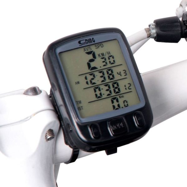 SUNDING 563A Bike Bicycle Waterproof Wired LCD Screen Luminous Mileage Speedometer Odometer, Chinese Version (Black) - Image 9