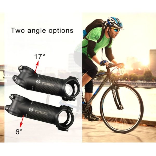TOSEEK Road Mountain Bike Ultra-light Handlebar Stem Riser Faucet, Size: 6 Degree, 70mm (Matte) - Image 5