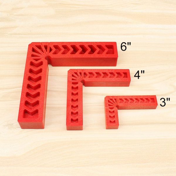 4 Inch Plastic 90 Degree Woodworking Auxiliary Positioner Square Ruler Fixing Tool - Image 4