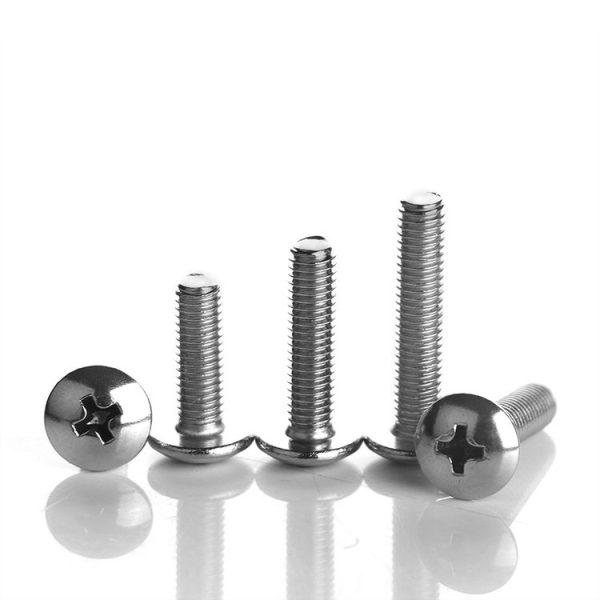 200 PCS 201 Stainless Steel Cross Large Flat Head Screw, M4x10 - Image 3