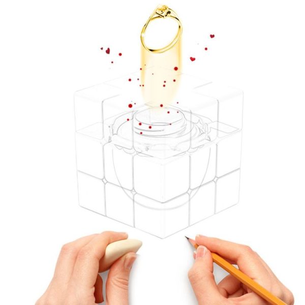 Zhisheng Fluorescent 6-color Love Box 3rd-Order Brain Magic Cube - Image 6