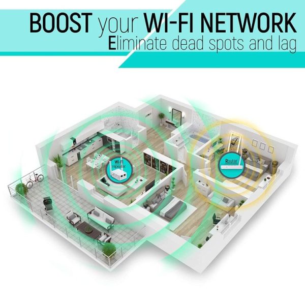 300Mbps Wireless-N Range Extender WiFi Repeater Signal Booster Network Router with 2 External Antenna, EU Plug (Black) - Image 12