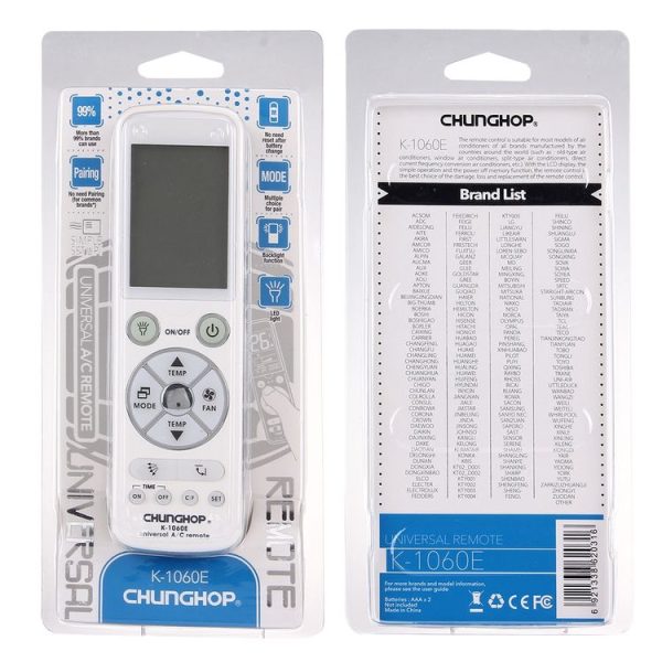 CHUNGHOP K-1060E Universal Air-Conditioner Remote Controller - Image 9