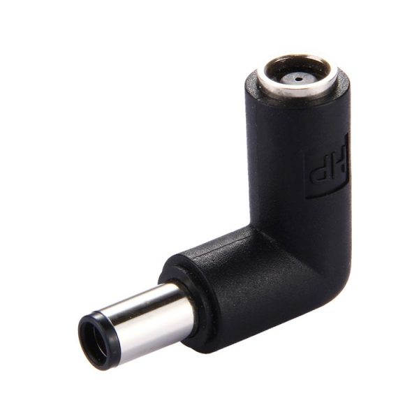 DC 7406 Male to DC 7406 Female Connector Power Adapter for HP Laptop Notebook, 90 Degree Right Angle Elbow - Image 2