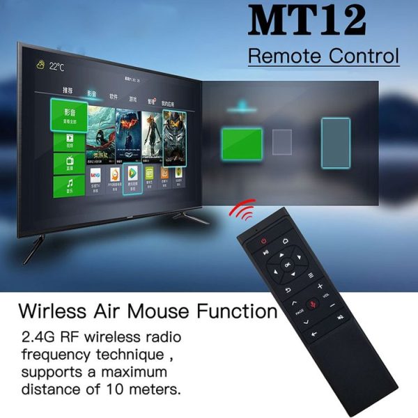 MT12 2.4G Air Mouse Remote Control with Fidelity Voice Input & IR Learning for PC & Android TV Box & Laptop & Projector - Image 10