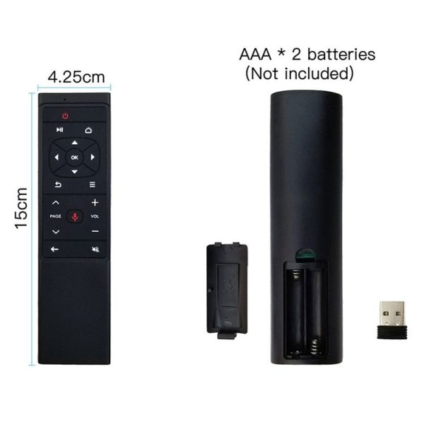 MT12 2.4G Air Mouse Remote Control with Fidelity Voice Input & IR Learning for PC & Android TV Box & Laptop & Projector - Image 4