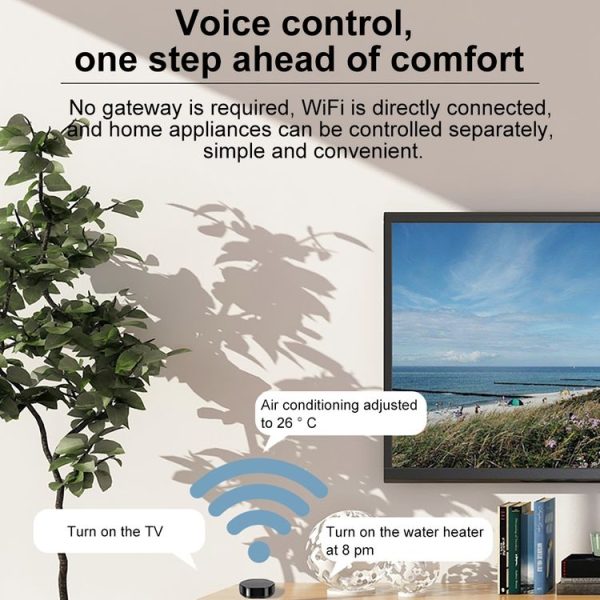 YRC11 WiFi Infrared Smart Universal Remote Controller, Support Mobile Phones APP Remote Control & Alexa Voice Control - Image 4