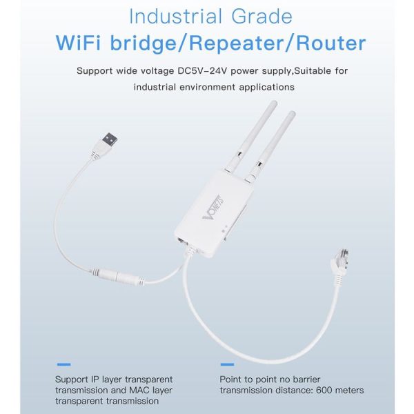 VONETS VAP11S 2.4G Mini Wireless Bridge 300Mbps WiFi Repeater with 2 Antennas - Image 4