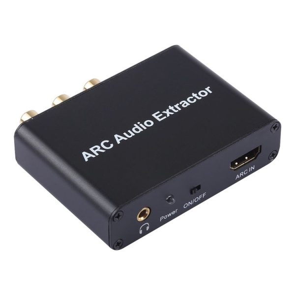192KHz ARC Audio Extractor HDMI ARC to SPDIF + Coaxial + L / R Converter Audio Return Channel Adapter