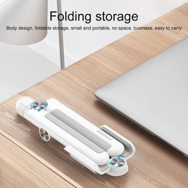 MOMAX KH2 FOLD STAND Elite Aircraft Computer Folding Holder Bracket (White) - Image 5