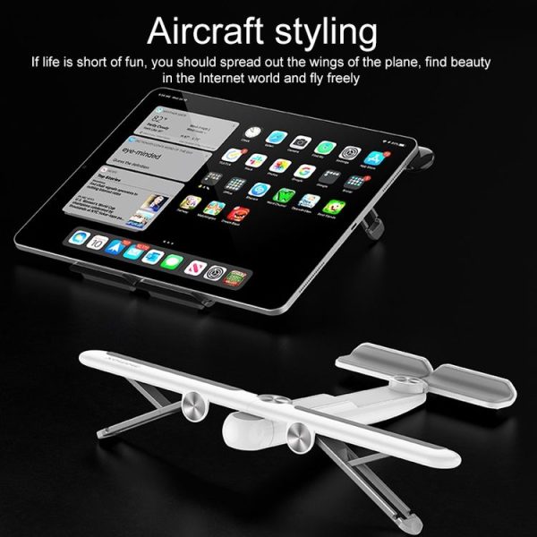 MOMAX KH2 FOLD STAND Elite Aircraft Computer Folding Holder Bracket (White) - Image 8