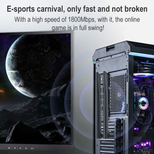 COMFAST CF-AX180 PRO 1800Mbps PCI-E Bluetooth 5.2 Dual Frequency Gaming WiFi 6 Wireless Network Card - Image 3