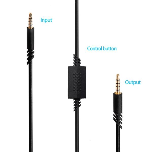 ZS0179 Gaming Headphone Audio Cable for Logitech ASTRO A10 A40, PS4, Cable Length: 2m - Image 3