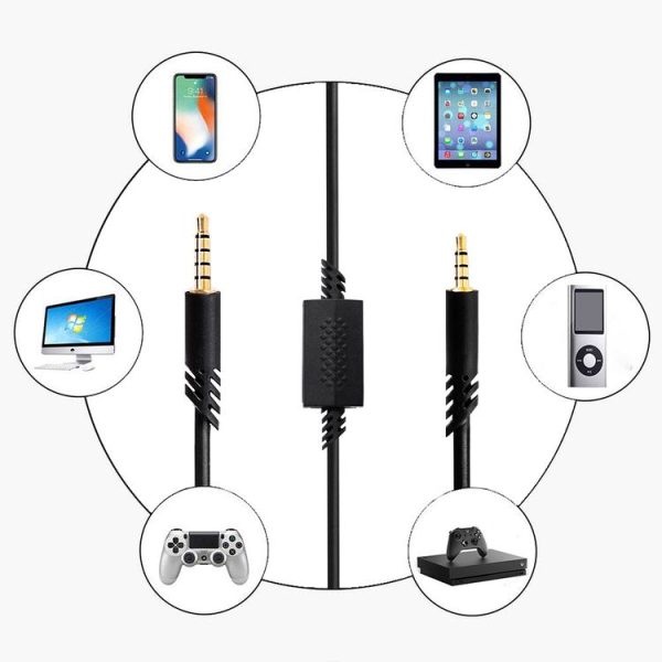 ZS0179 Gaming Headphone Audio Cable for Logitech ASTRO A10 A40, PS4, Cable Length: 2m - Image 5