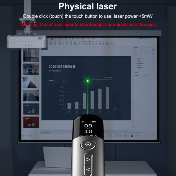 ASiNG A9 32GB Green Light Multifunctional PPT Touch Laser Page Turning Pen Wireless Presenter (Blue) - Image 6