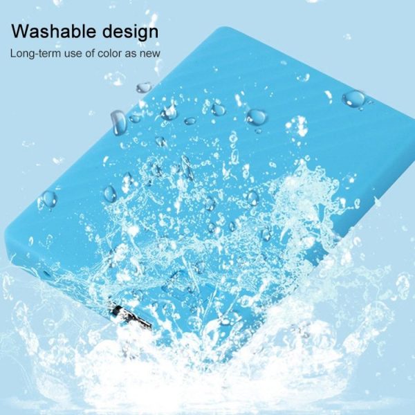 Silicone Shockproof Case for WD My Passport 4 / 5T Hard Drive (Black) - Image 6
