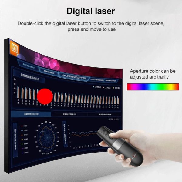 ASiNG H101 Dual Laser PPT Page Turning Pen Remote Control Demonstration Pen Wireless Presenter - Image 3