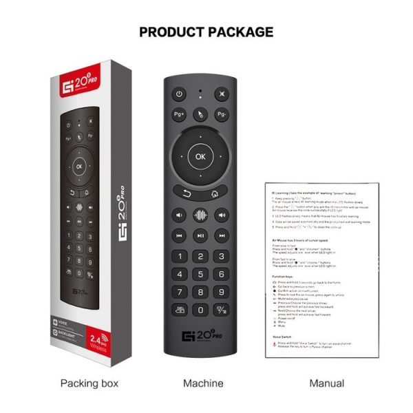 G20S Pro Voice Backlight Version 2.4G Air Mouse Remote Control - Image 2
