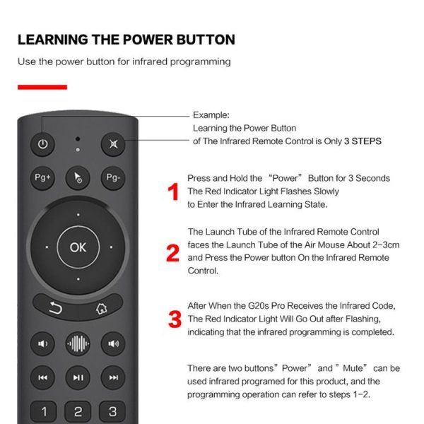 G20S Pro Voice Backlight Version 2.4G Air Mouse Remote Control - Image 4