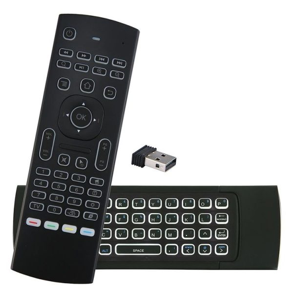 MX3-L White Backlit Version 2.4GHz Fly Air Mouse Wireless Keyboard Remote Control - Image 2