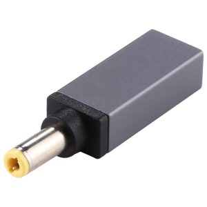 PD 18.5V-20V 5.5x2.5mm Male Adapter Connector (Silver Grey)