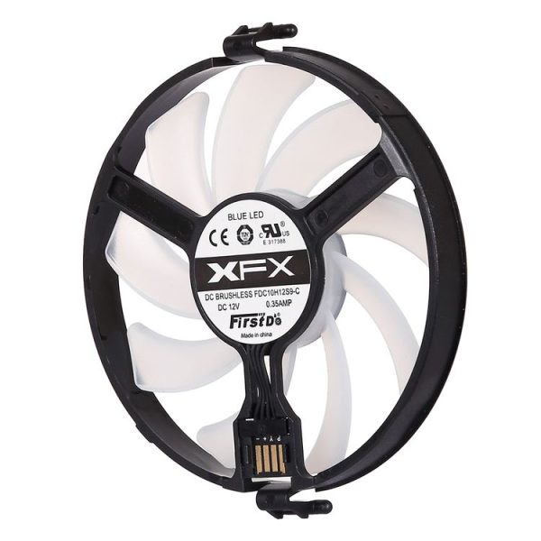 GPU Cooler Graphics Card Fan VGA Cards blower Cooler for XFX RX470 RX480, with Blue Light - Image 4