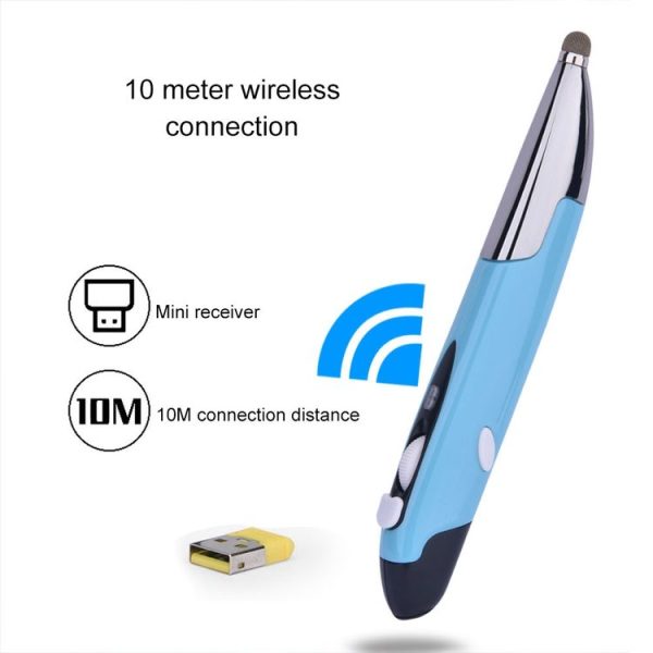 PR-06S 4-keys Smart Wireless Optical Mouse with Stylus Pen Function, Support Voice Operation / Translation (Blue) - Image 4