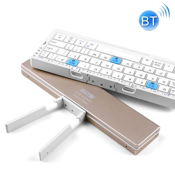 B.O.W HB199 Foldable Bluetooth Keyboard (Gold)