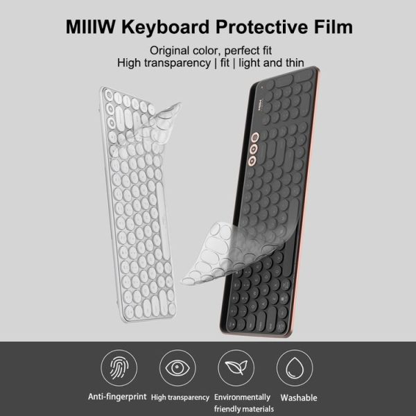 Original Xiaomi Youpin MIIIW 85 Keys 2.4GHz Mini Bluetooth Dual-Mode Wireless Keyboard Protective Film for PC5843 (Transparent) - Image 3