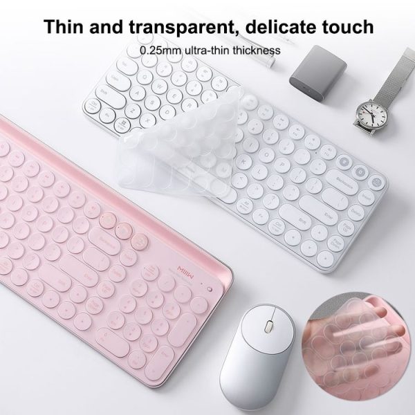 Original Xiaomi Youpin MIIIW 85 Keys 2.4GHz Mini Bluetooth Dual-Mode Wireless Keyboard Protective Film for PC5843 (Transparent) - Image 7
