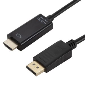 4K x 2K DP to HDMI Converter Cable, Cable Length: 1.8m (Black)