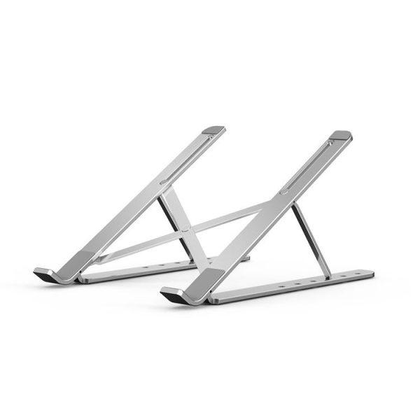 Portable Adjustable Laptop Stand Desktop Lifting Height Increase Rack Folding Heat Dissipation Holder, Style: Ordinary (Silver) - Image 2