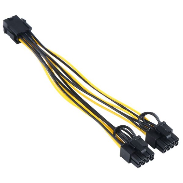 6 Pin to Dual PCI-E PCIe 8 Pin (6+2Pin) Power Cable - Image 2