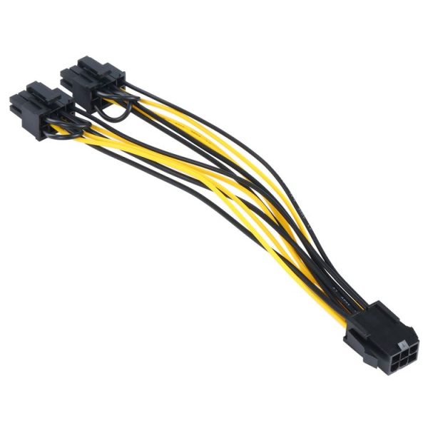 6 Pin to Dual PCI-E PCIe 8 Pin (6+2Pin) Power Cable - Image 3