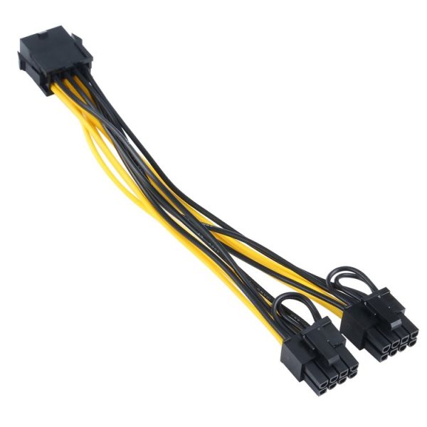 8 Pin to PCI-E PCIe 8 Pin + 8 (6+2) Pin Power Cable - Image 2