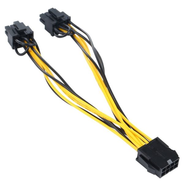 Graphics Card to Dual 8 (6+2) Pin Graphics Card Adapter Power Supply Cable - Image 3